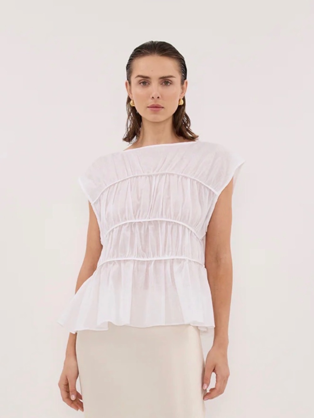 Dissh flynn white linen blend